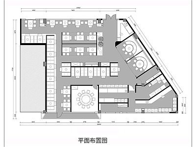 中餐厅 餐饮空间平面图 火锅店平面布置图 中餐厅平面图 烧烤店串串店平面