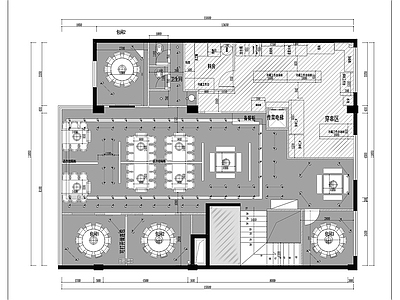 中餐厅 餐饮空间平面图 火锅店平面布置图 中餐厅平面图 烧烤店串串店平面