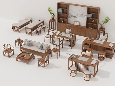 新中式其他家具 新中式沙发家具 新中式家具