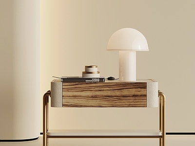 中古风床头柜