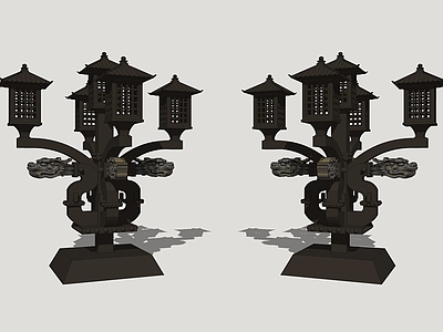 中式景观灯 影视宫灯 古代宫灯 落地灯 金属灯
