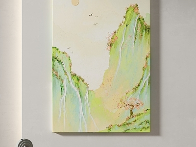新中式山水画 新中式中古山水画
