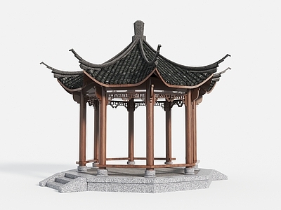 中式古建亭子 苏式亭 古建亭子 景观亭 苏州园林亭