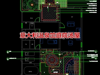 温泉度假区 意大利温泉泡池 温泉庭院泡池 意大利风景墙喷泉