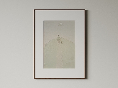 侘寂儿童挂画 现代极简挂画 抽象装饰画 高端艺术挂画 侘寂中古风画 意式肌理油画