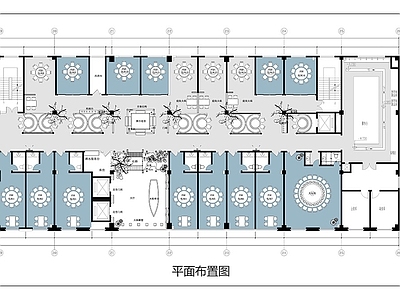 火锅店 火锅店平面布置图 餐饮空间平面图 中餐厅平面图 烧烤店串串店平面