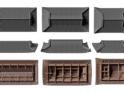 中式古建屋檐 坡屋顶