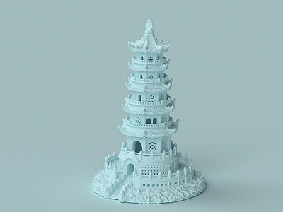 中式古建雕塑摆件 宝塔