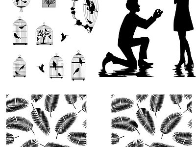 其他图库 花纹 纹理 线稿 贴图 中式