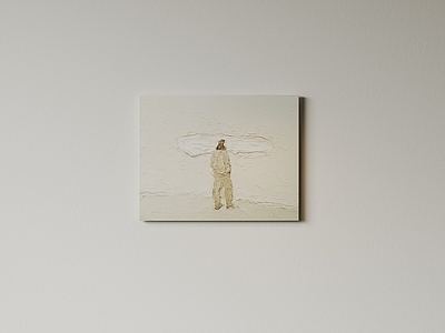 极简油画 现代极简挂画 抽象装饰画 高端艺术挂画 侘寂中古风画 意式肌理油画