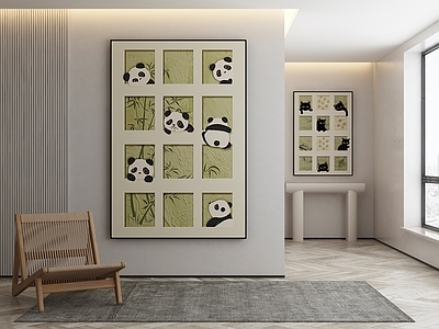 现代简约落地画