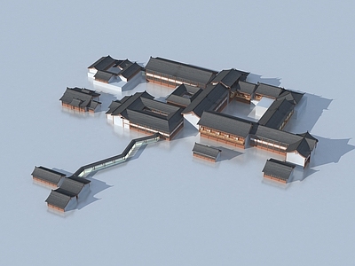 中式古建古建 古建商业街 古建规划 中式建筑 四合院 寺庙