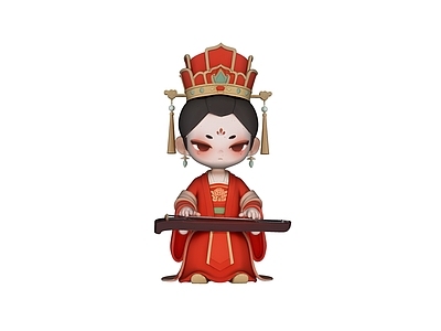 中式虚拟人物 手办 玩具