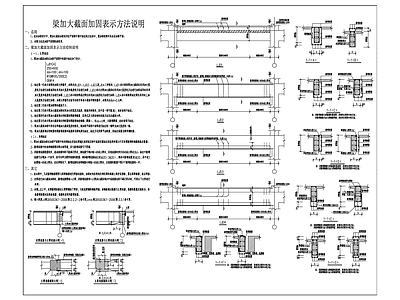 其他结构图纸 梁加大截面加固