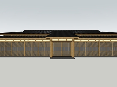 日式古建筑 日式建筑 中式建筑 中式古建 日式古建 庭院建筑