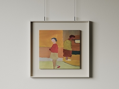 极简抽象挂画 现代极简挂画 高端艺术挂画 侘寂中古风画 意式肌理油画 儿童装饰画