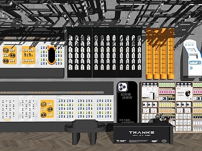 工业风数码店 数码科技展厅展柜 手机数码展示柜
