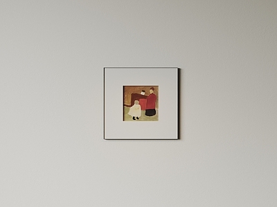 极简儿童挂画 现代极简挂画 抽象装饰画 高端艺术挂画 侘寂中古风画 意式肌理油画