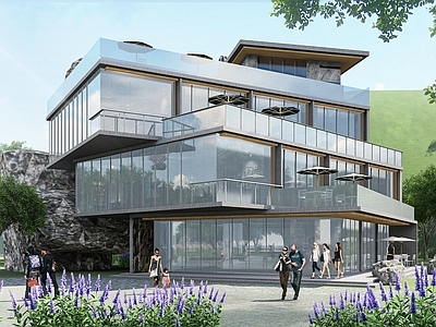 现代主义民宿建筑