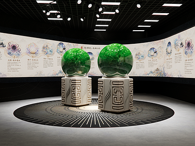 新中式文创展厅 夜明珠 博物馆展陈
