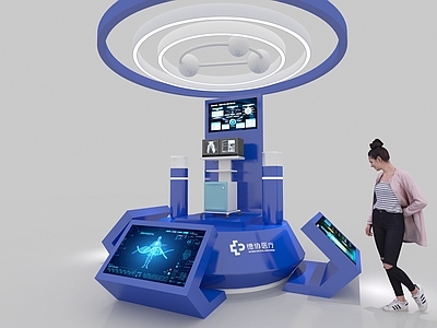 未来主义医疗展厅
