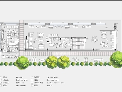 西餐厅 融合餐厅 咖啡厅 西餐厅 融合餐厅施工图 融合餐厅效果图