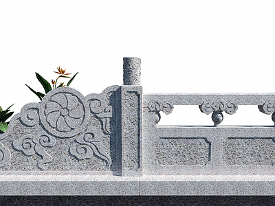 中式古建栏杆