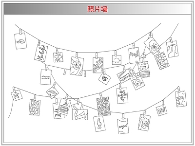 综合软装摆件图库 照片墙