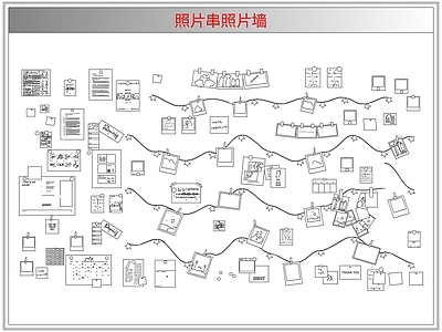 综合软装摆件图库 照片串照片墙