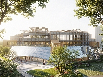 现代主义幼儿园 现代幼儿园建筑 现代幼儿园景观
