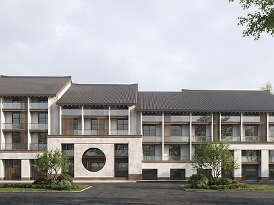 新中式民宿建筑 新中式民宿 新中式酒店 民宿酒店