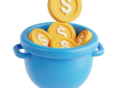 厨具 金币 卡通金币