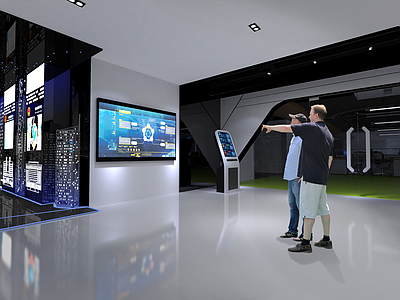 企业展厅 福建泉州科技展厅 全套施工图 效果图