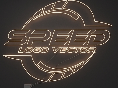 赛博朋克风立体LOGO