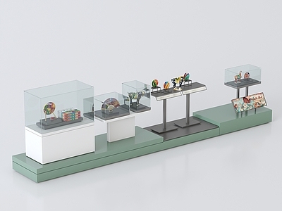 现代简约展柜 博物馆展柜 文物展柜