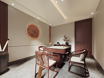 新中式棋牌室