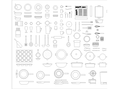 厨房设施 厨具餐具厨房用品