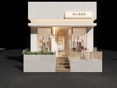 奶油风服装店