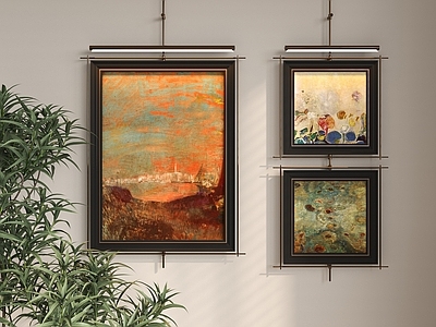 中古风组合画 挂画