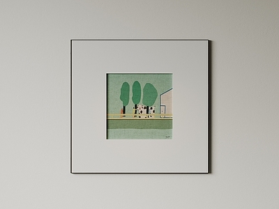 极简儿童挂画 现代极简挂画 抽象装饰画 高端艺术挂画 侘寂中古风画 意式肌理油画