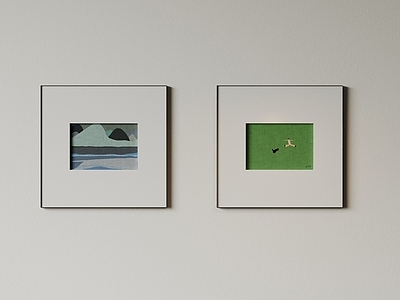 极简挂画组合 现代极简挂画 抽象装饰画 高端艺术挂画 侘寂中古风画 儿童装饰画
