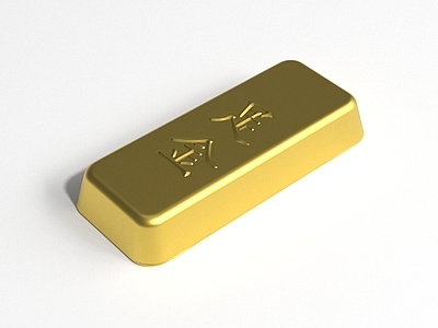 中式雕塑摆件 足金 金块 首饰 金银珠宝 金条