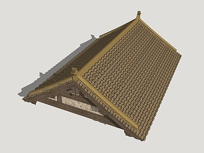 中式古建古建筑 古建筑屋顶 古风民居建筑 古建屋檐