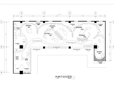 其他展厅 卖场展厅 展厅平面图