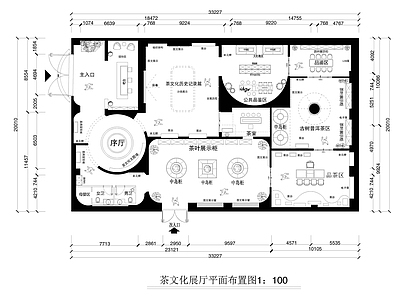 文化展厅 茶文化展厅 茶文化 平面图