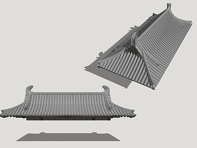中式古建屋檐 古建屋顶 古风屋檐屋顶 古代建筑屋顶