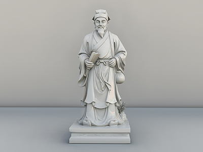 中式雕塑 李时珍 李时珍雕塑 李时珍雕像 人物雕像 石雕雕塑
