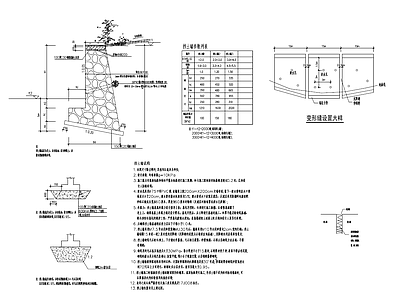 挡土墙 毛石挡土墙 毛石挡墙