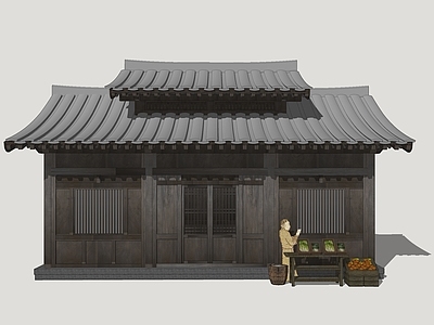 中式古建古建筑 唐风商业建筑 古风民居建筑 影视民居建筑 古代商业建筑