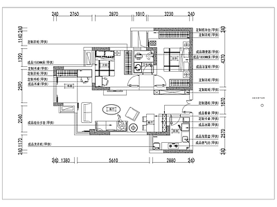 小户型平层 65m² 三居室 五口之家